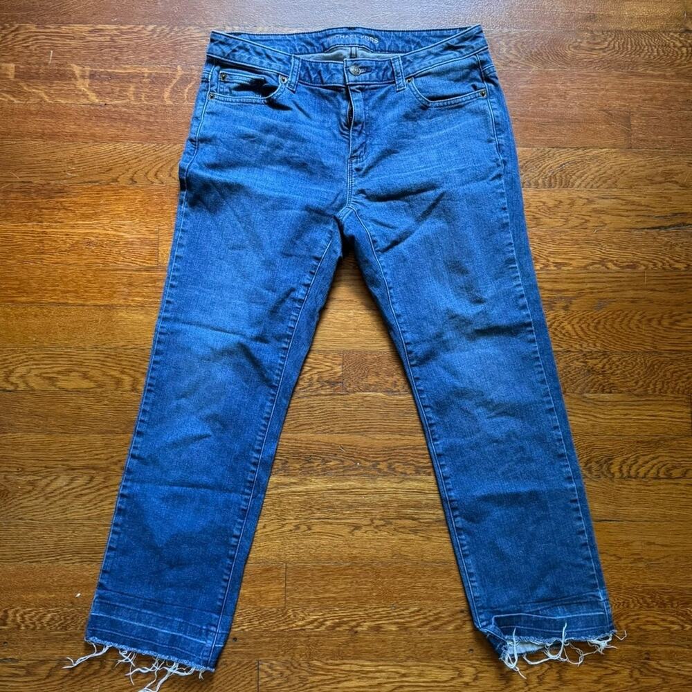 Michael Kors Wide Leg Cropped Capri Jeans